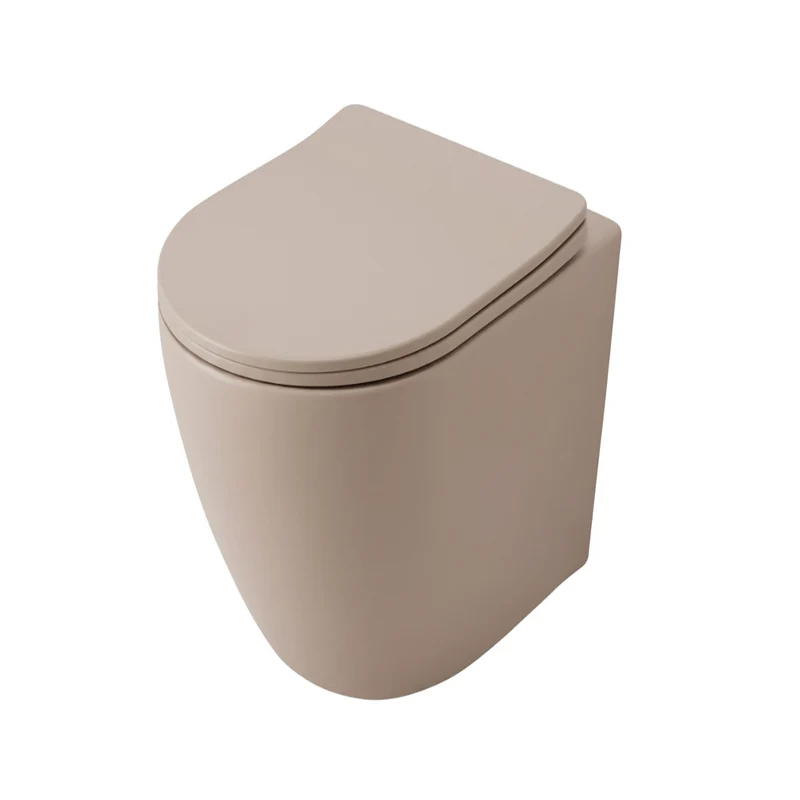 Wandhängendes WC Focus Tornado 48,5 × 36 cm – Taupe Matt