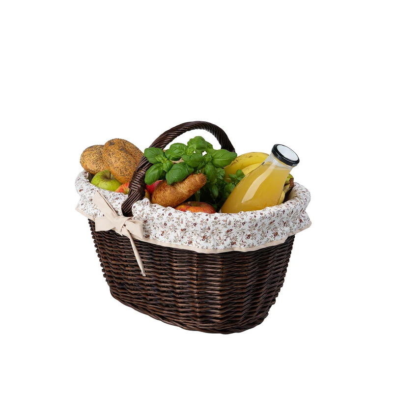 Walerissa wicker shopping basket with beige trim and TheWickerStories handle