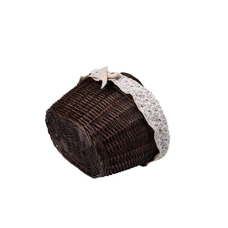 Walerissa wicker shopping basket with beige trim and TheWickerStories handle