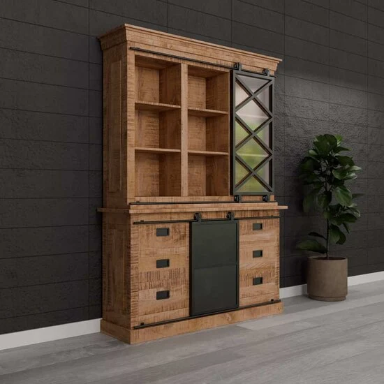 Vitrinenschrank Wolfsburg - 170 x 220 cm