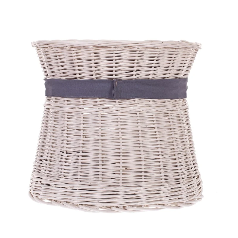 Eralis wicker cat house with cushions and bow — cozy handwoven pet bed TheWickerStories