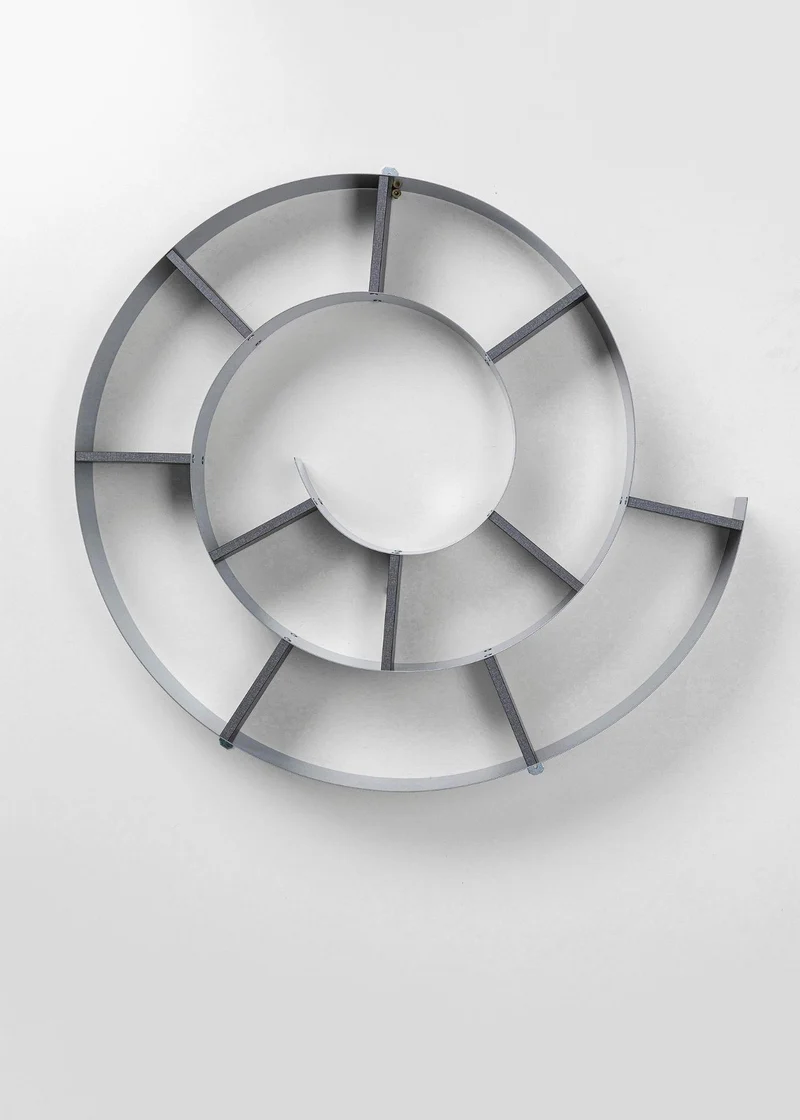 Wandregal Snail Silver grau