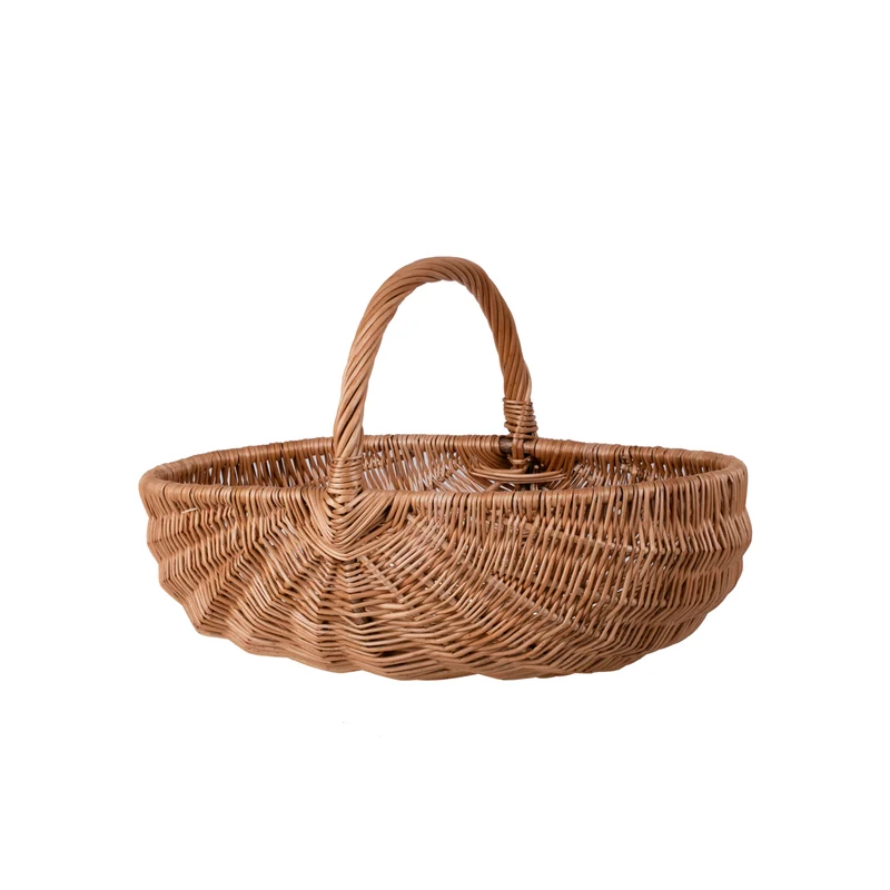 Vinea willow harvest basket for the garden with handle TheWickerStories