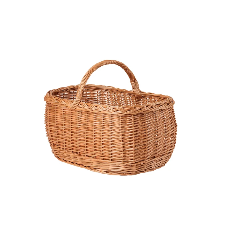 Wendissa wicker shopping basket, mushroom and picnic basket, decorative gift basket TheWickerStories