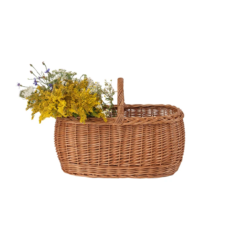 Wendissa wicker shopping basket, mushroom and picnic basket, decorative gift basket TheWickerStories