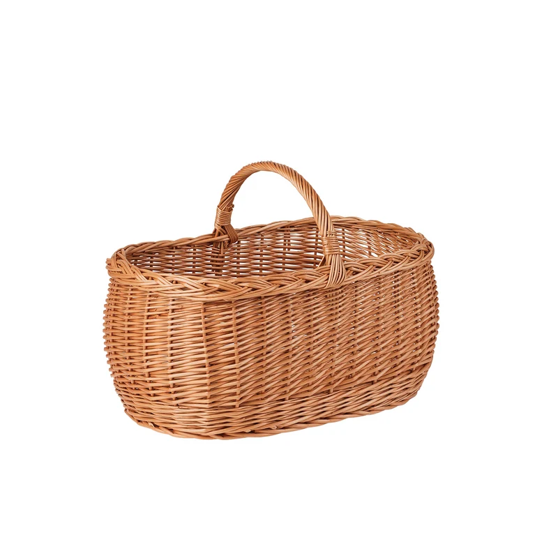 Wendissa wicker shopping basket, mushroom and picnic basket, decorative gift basket TheWickerStories
