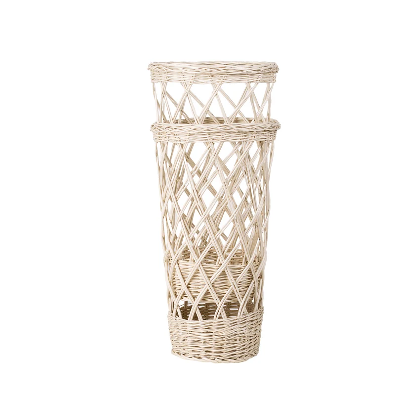 Belvora wicker baguette display baskets, set of 2 TheWickerStories