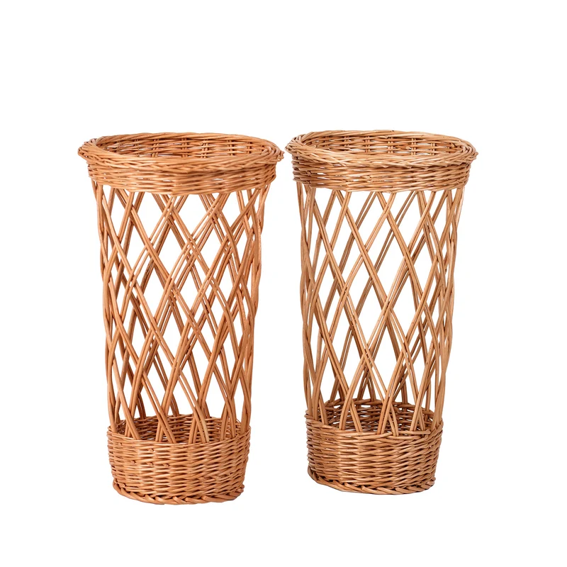 Belvora wicker baguette display basket, set of 2 TheWickerStories