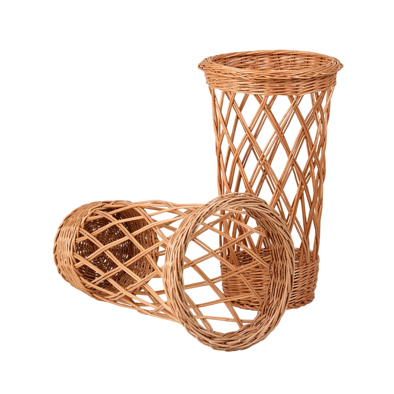 Belvora wicker baguette display basket, set of 2 TheWickerStories