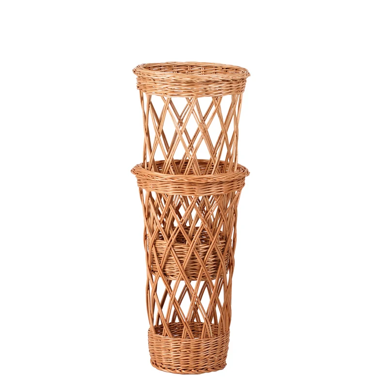 Belvora wicker baguette display basket, set of 2 TheWickerStories