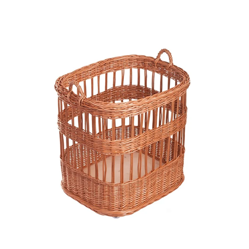 Bivellius wicker baguette display basket for bakeries and HoReCa TheWickerStories