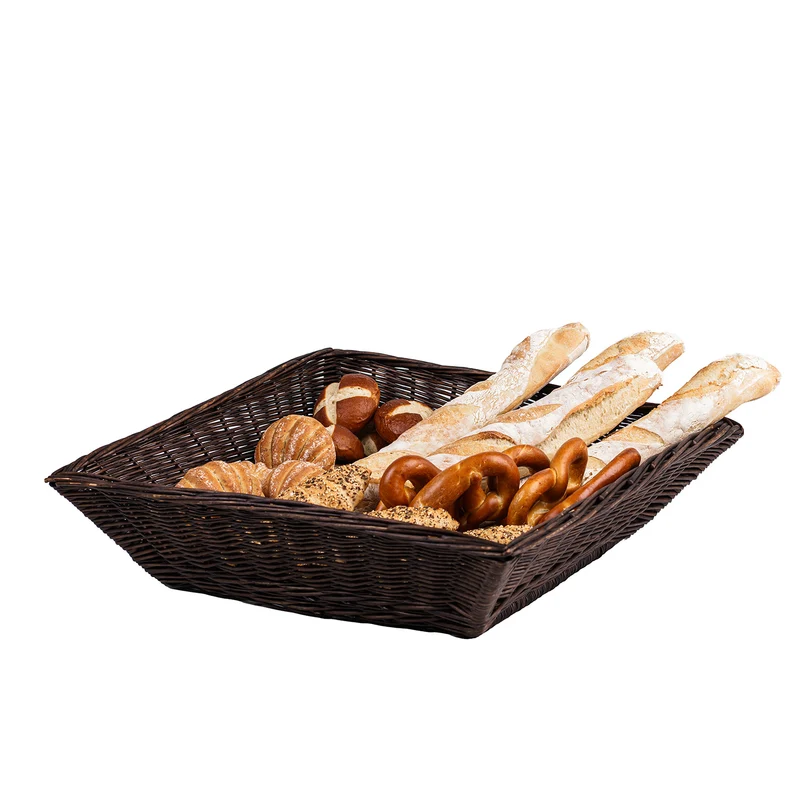 Tolaria wicker bread basket for display TheWickerStories