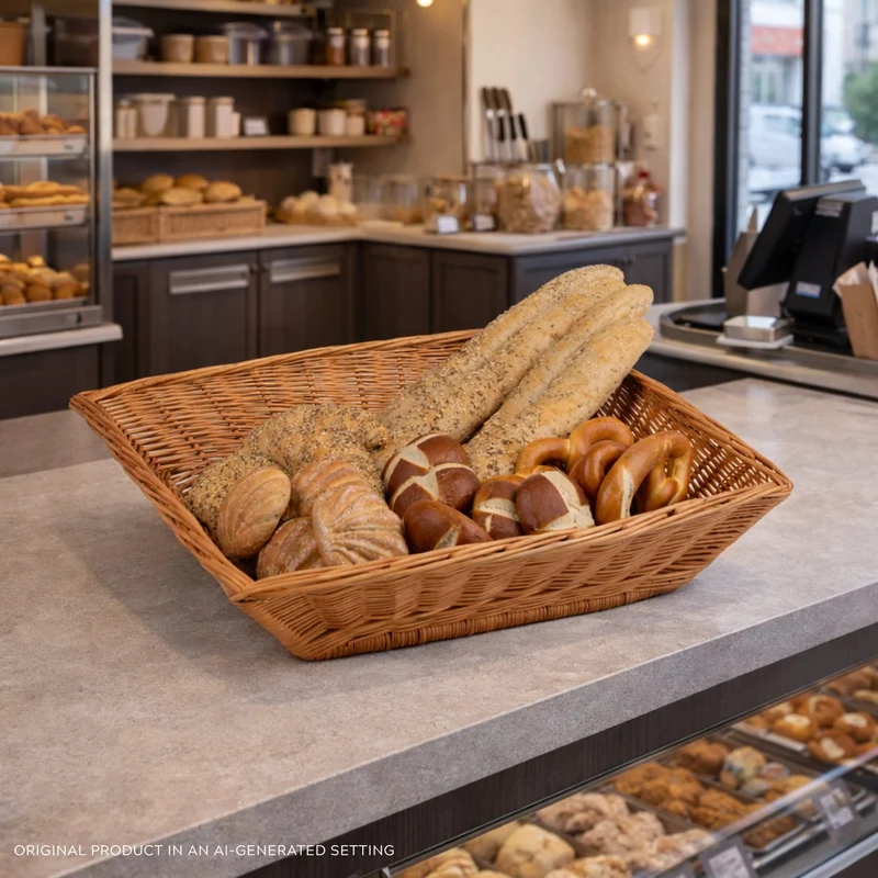Tolaria wicker bread display basket TheWickerStories