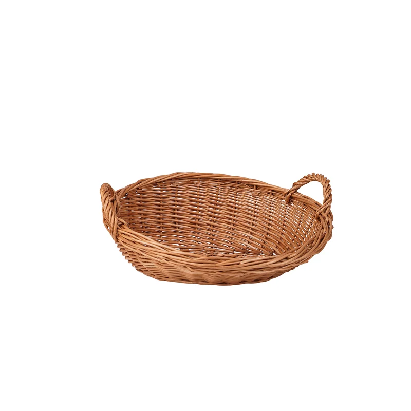 Tivorius round wicker tray, display basket, pastry basket, set of 2 pieces TheWickerStories