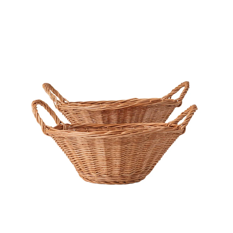 Tivarius wicker set of 2 baskets for storage and display – TheWickerStories