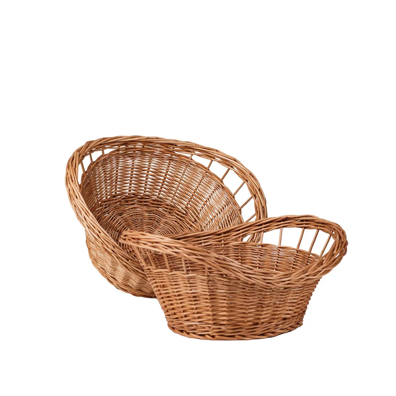 Trolloria wicker bread basket – set of 2, for display in HoReCa TheWickerStories