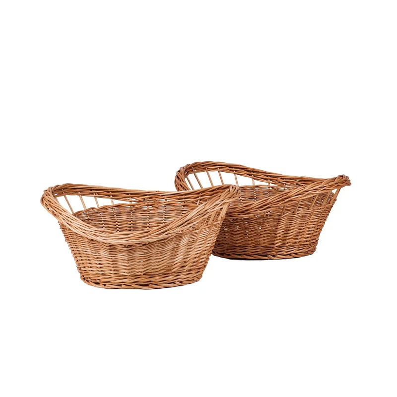 Trolloria wicker bread basket – set of 2, for display in HoReCa TheWickerStories
