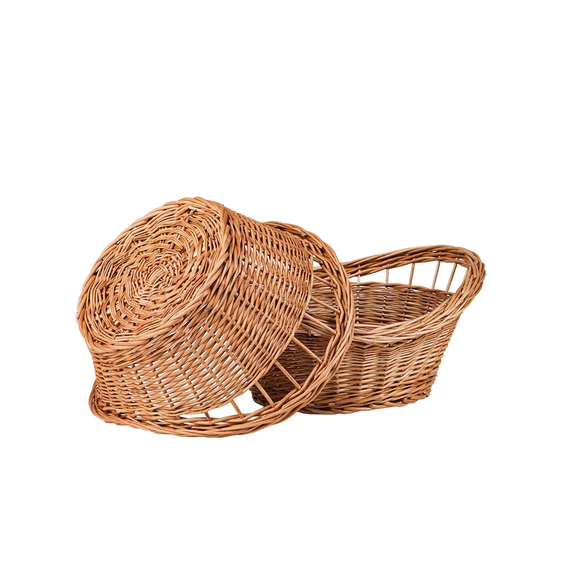 Trolloria wicker bread basket – set of 2, for display in HoReCa TheWickerStories