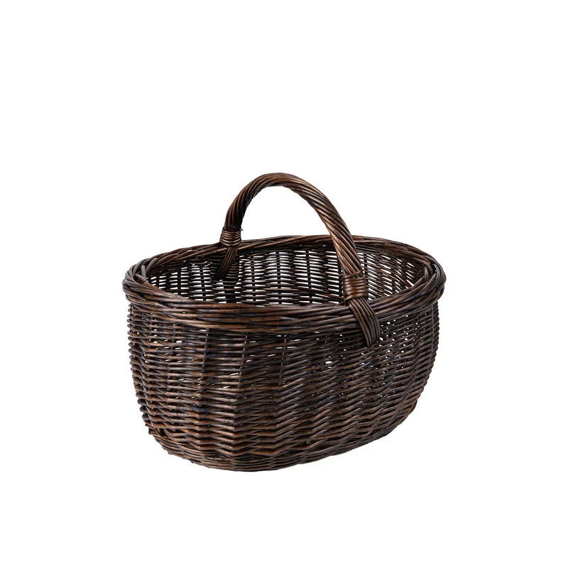 Werburga wicker shopping basket with handle TheWickerStories