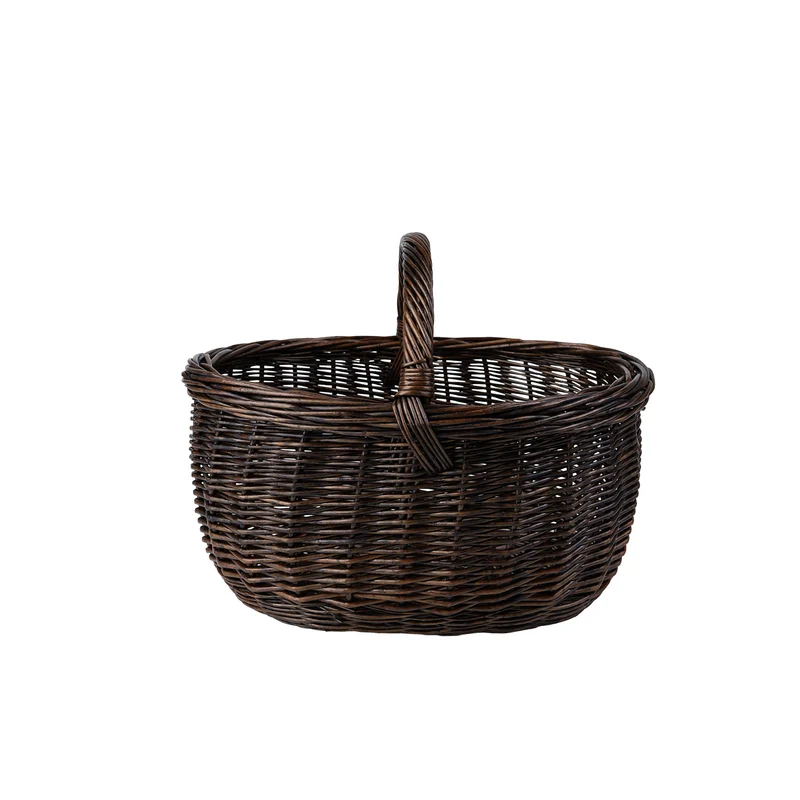 Werburga wicker shopping basket with handle TheWickerStories