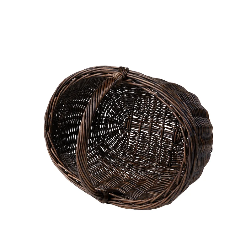 Werburga wicker shopping basket with handle TheWickerStories