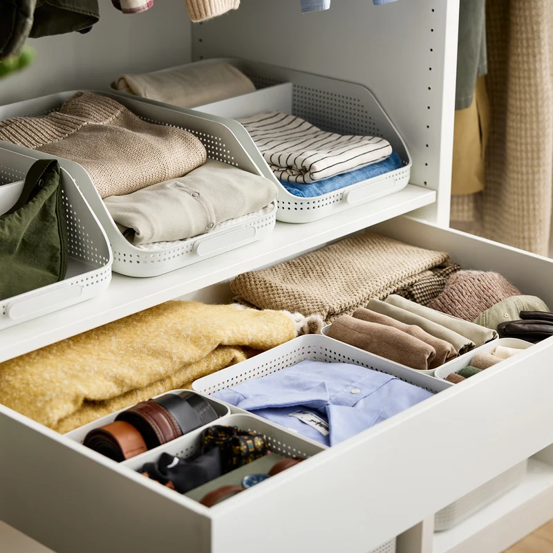 Kleiderschrank Organizer 2er Set Tray M | WOP