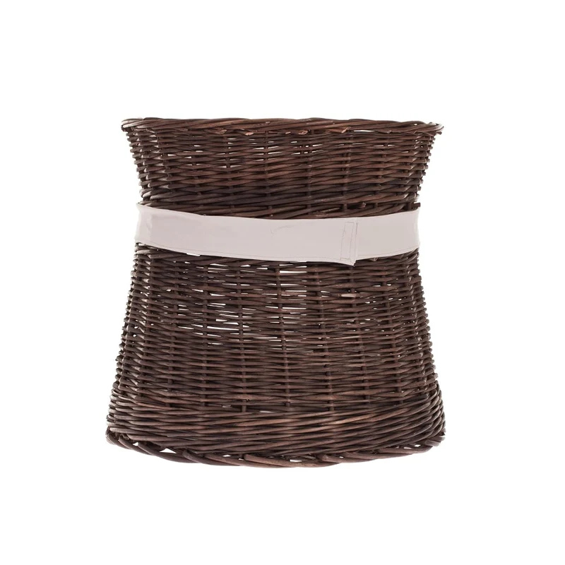 Eralis two-tier wicker cat house with cushions and a bow TheWickerStories