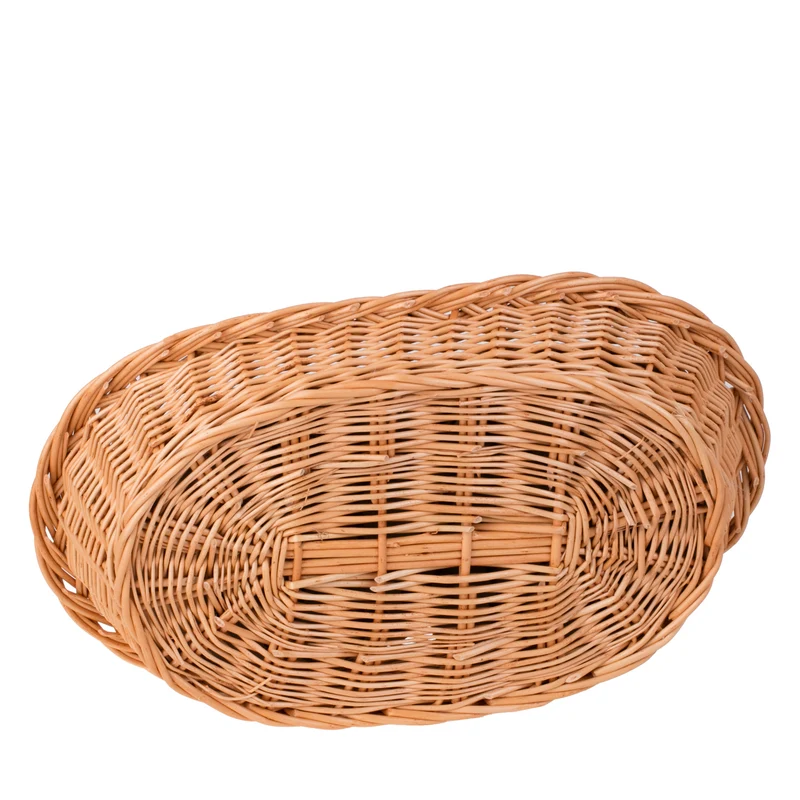 Enovia wicker pet basket with cushion for dogs and cats TheWickerStories