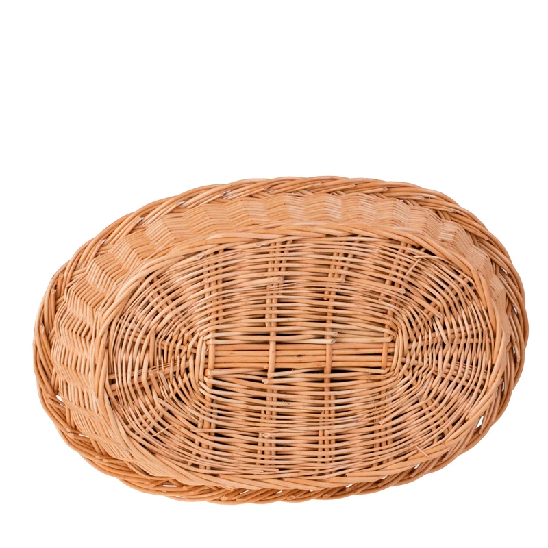 Enovia wicker basket for dog and cat with black cushion TheWickerStories