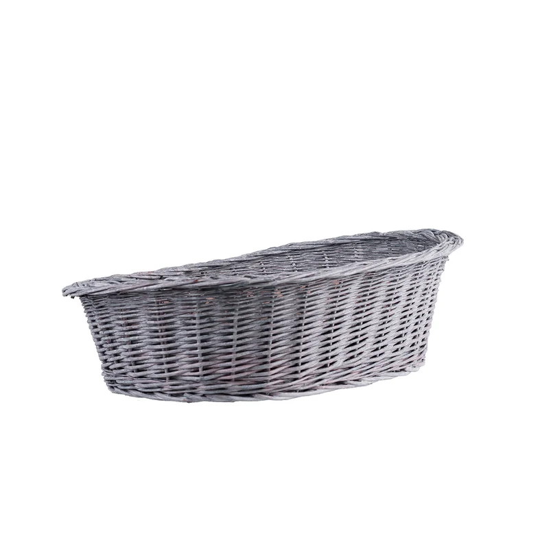 Enovia wicker pet basket with cushion for dogs and cats TheWickerStories