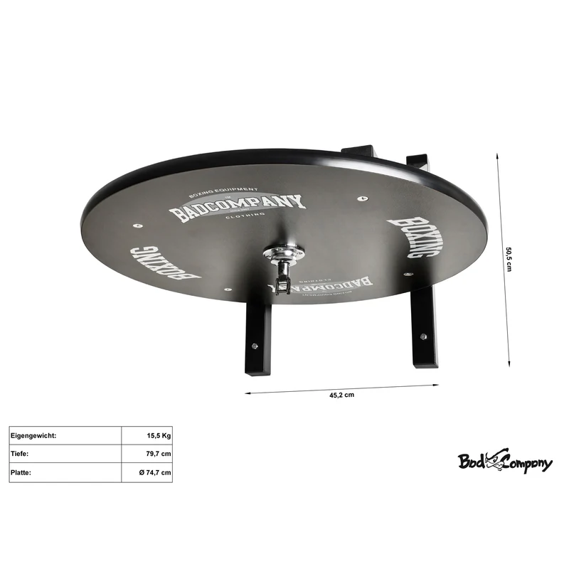 Speedball Plattform mit Rindsleder Boxbirne medium zur Wandmontage I BCA-39