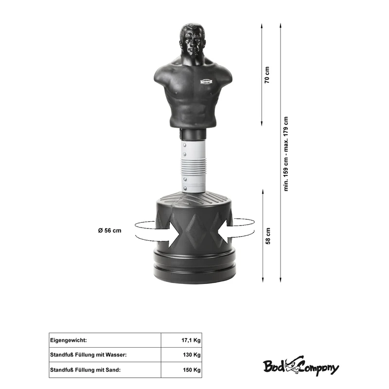 Höhenverstellbarer Box-Torso