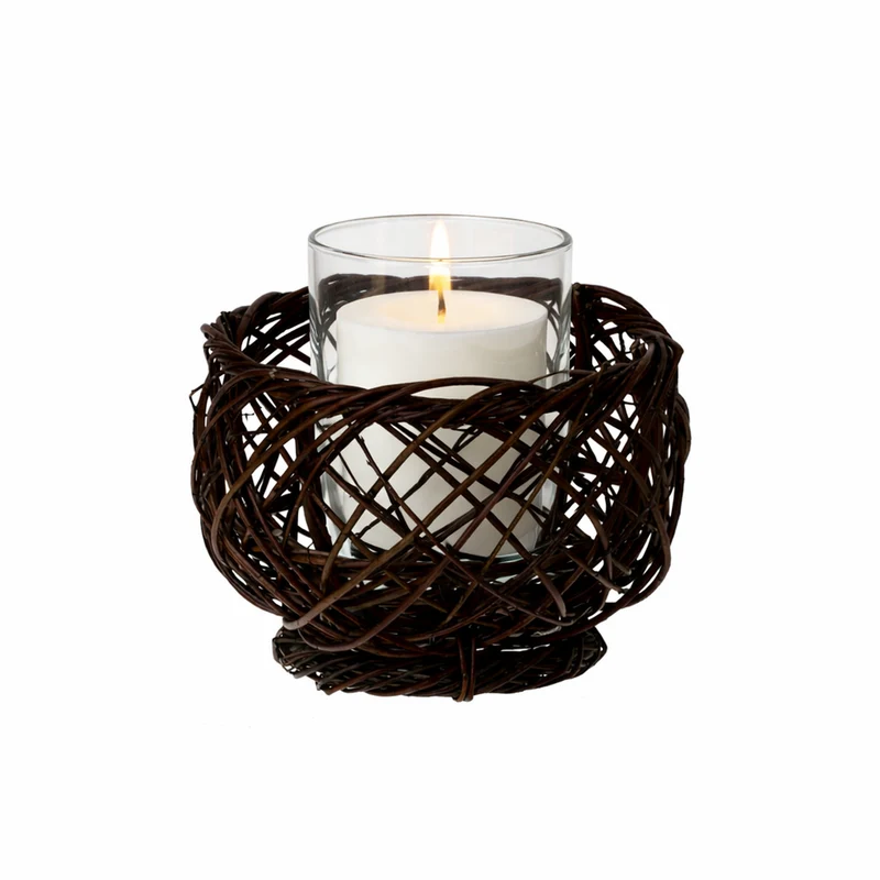 Hortus wicker candle lantern for home and garden TheWickerStories