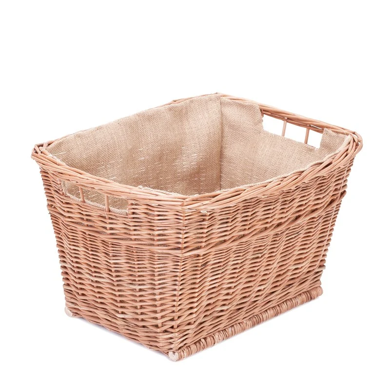 Mivella wicker basket with jute trim and handles TheWickerStories