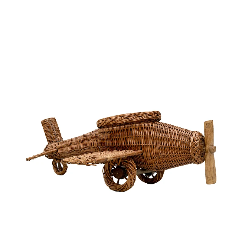 Lignum wicker garden decoration with planter for outdoor use TheWickerStories