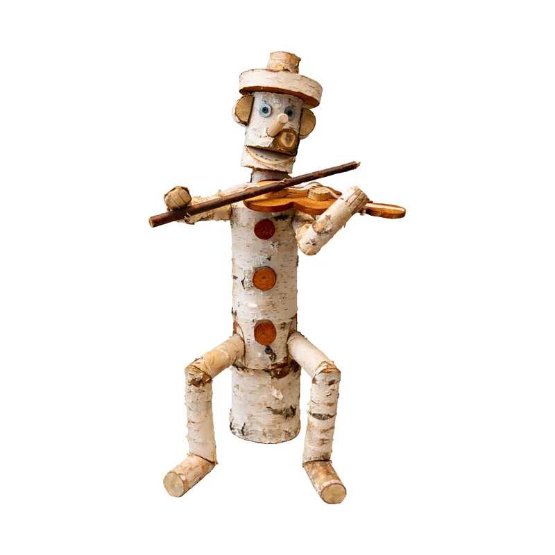 Lignum wooden decorative birch garden figurine TheWickerStories