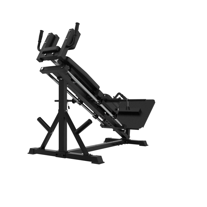 Hackenschmidt & Kniebeugen Maschine mit Wadenheber-Block