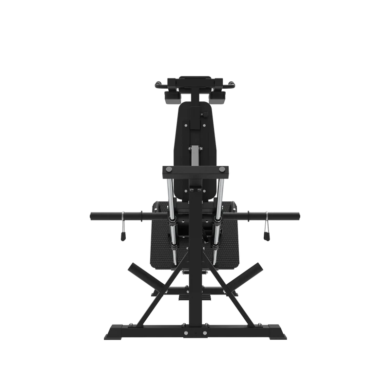 Hackenschmidt & Kniebeugen Maschine mit Wadenheber-Block
