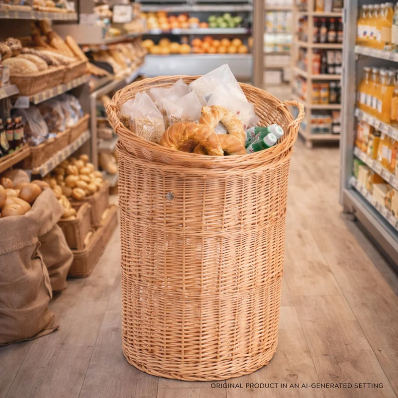 Turina wicker basket with bowl and handles TheWickerStories