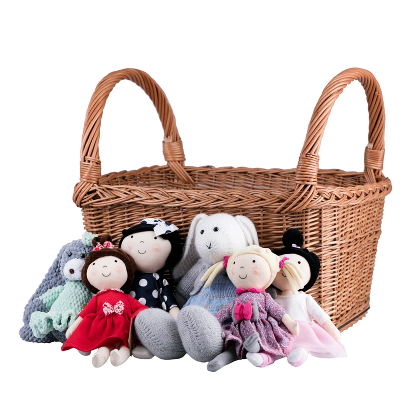 Fioras wicker basket for storage and display with handles TheWickerStories