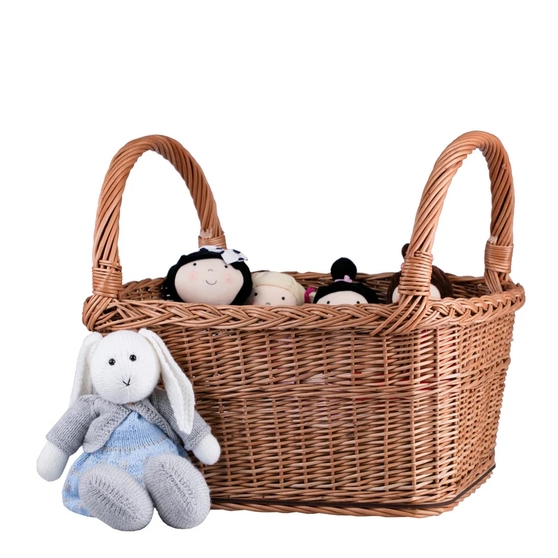 Fioras wicker basket for storage and display with handles TheWickerStories