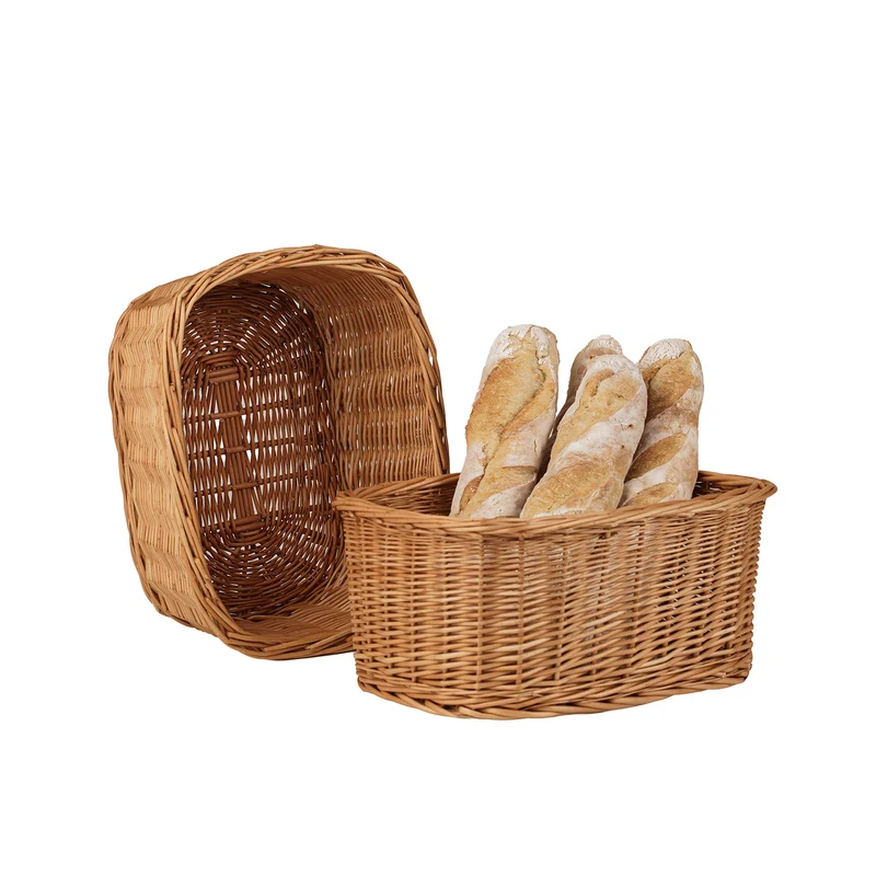 Nestor wicker bread basket, set of 2 pcs. TheWickerStories