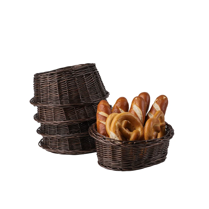 Zasoria wicker bread basket for display – set of 5 pieces TheWickerStories