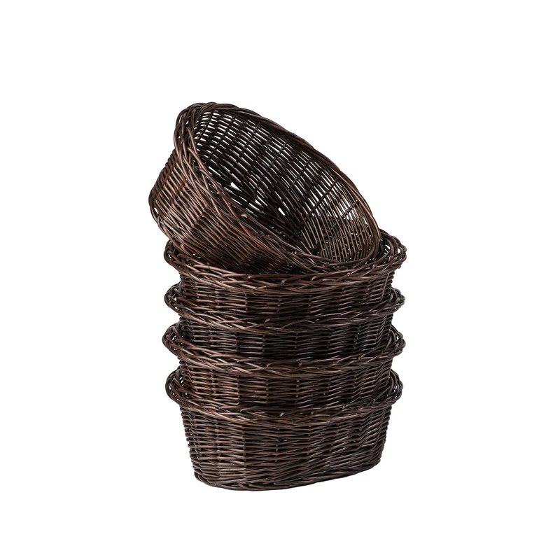 Zasoria wicker bread basket for display – set of 5 pieces TheWickerStories
