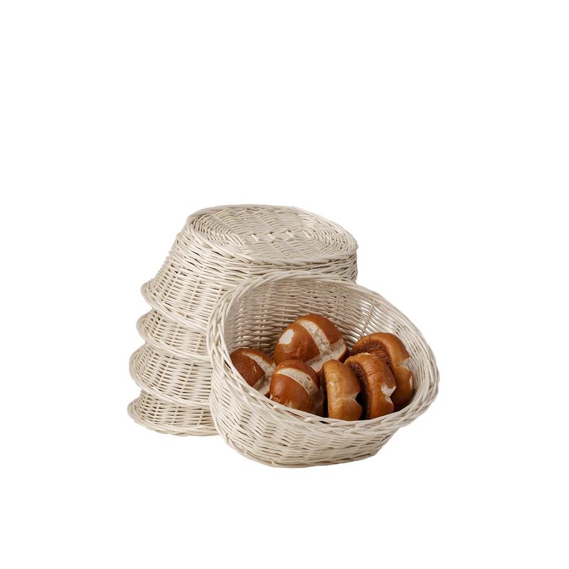 Zasoria wicker bread basket for display – set of 5 pieces TheWickerStories