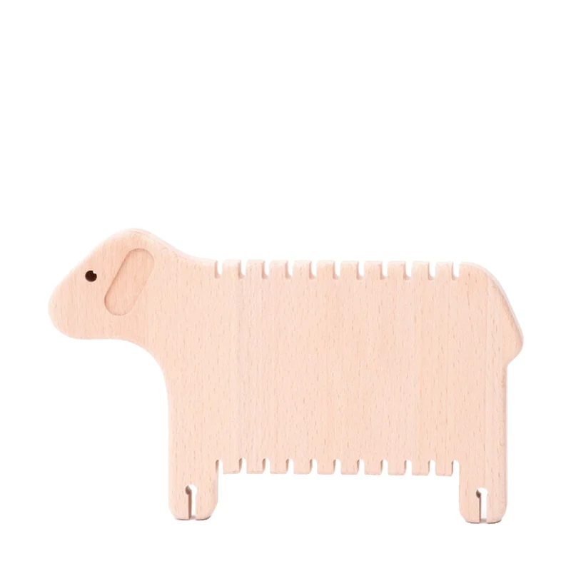 Purus wooden weaving sheep – DIY kit for kids TheWickerStories