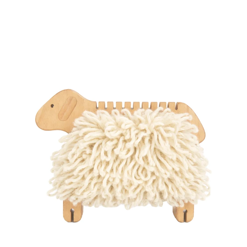 Purus wooden weaving sheep – DIY kit for kids TheWickerStories