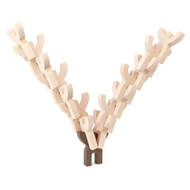 Pavo wooden people figurines – stacking and balancing toy TheWickerStories