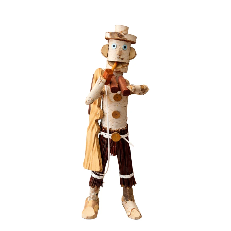 Lignum decorative wooden birch figurine for the garden TheWickerStories
