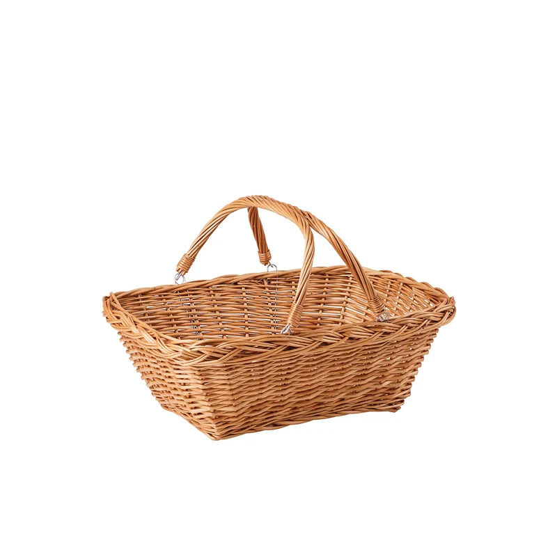 Tamarius wicker display basket for shop and home, with handles by TheWickerStories